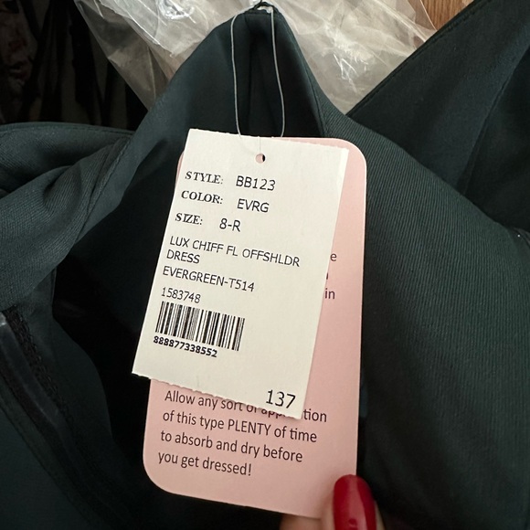 Green strapless formal gown - Picture 2 of 4